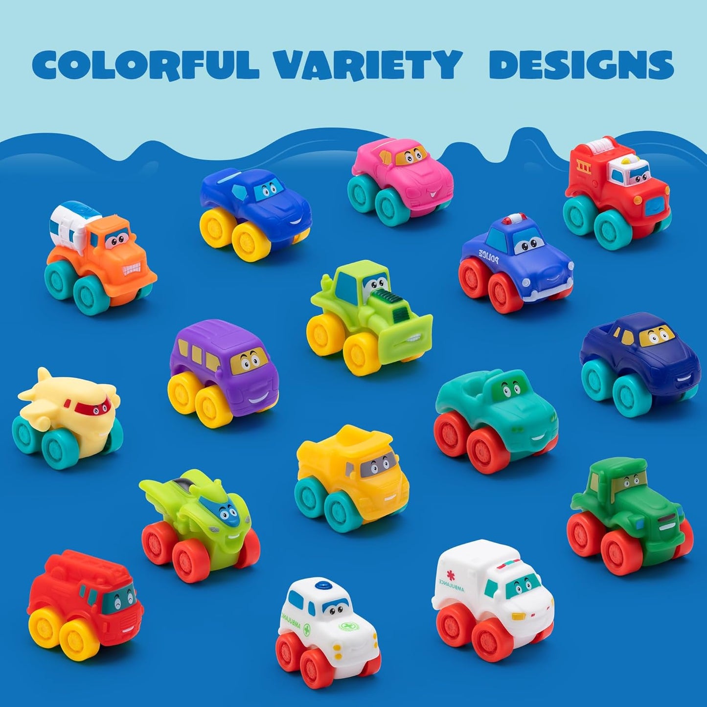 JOYIN Coches de dibujos animados