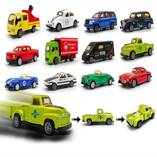 Juego de 12 autos urbanos